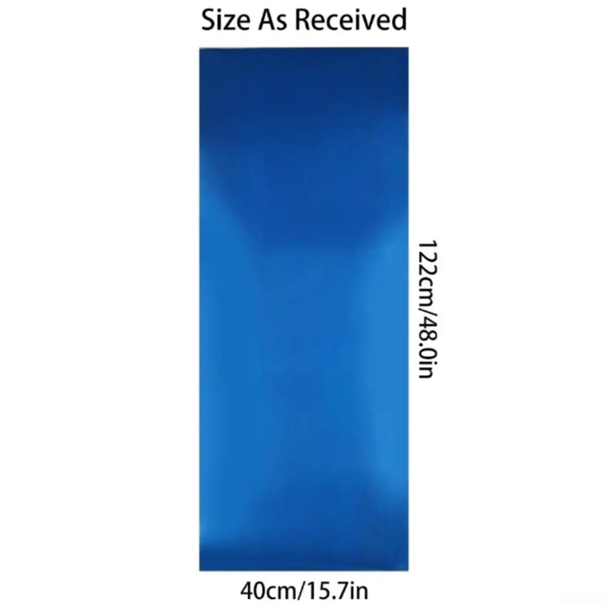 miroir mural adhésif bleu uni moderne 40cm 122cm auto collant flexible chambre salon bain