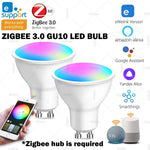 ampoule led gu10 blanc moderne zigbee compatible alexa google yandex weblink