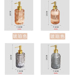 distributeur savon liquide bleu clair rayures verticales moderne élégant support mural gris foncé motif
