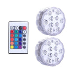 lampe led submersible transparente moderne points lumineux piscine decoration noel mariage