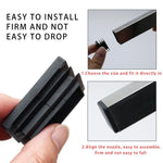 cache pieds adhésifs noirs pratiques rectangle carré anti poussière 10 pièces utilitaires