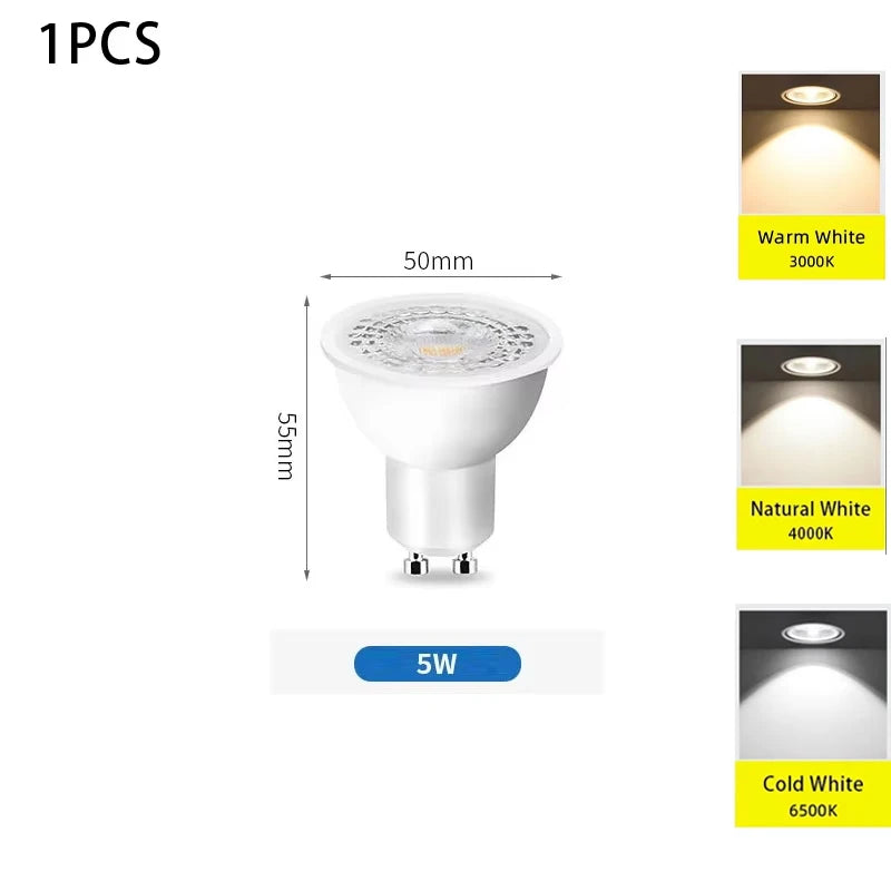 ampoule led projecteur 6500k 2700k grille led neutre blanc moderne