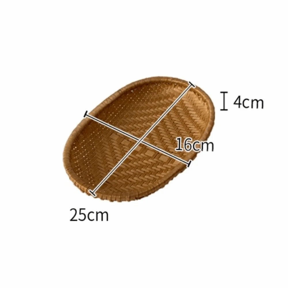 paniers ovales rotin tissage fin traditionnels multifonctionnels naturels respectueux environnement.storage.rangement