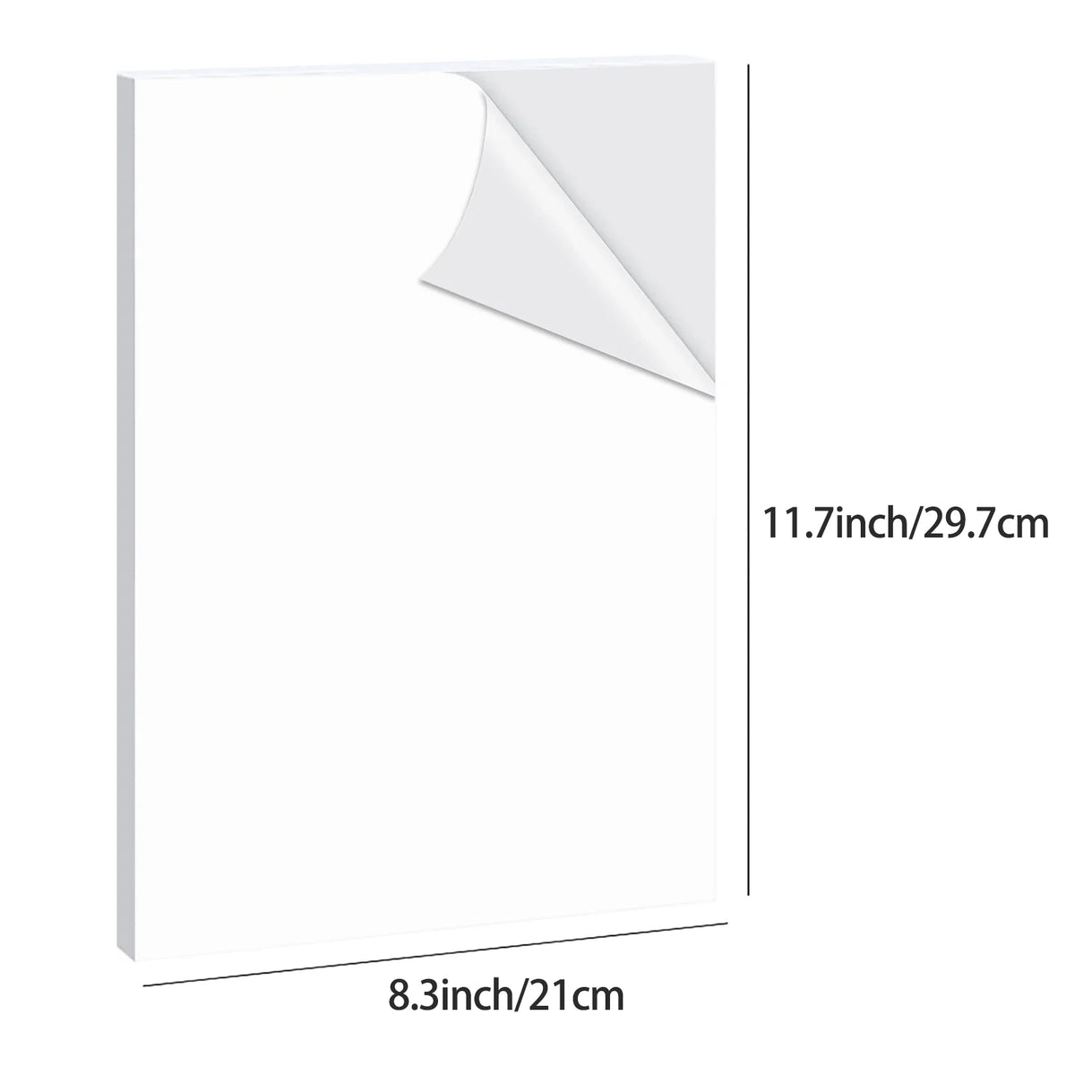 feuilles stickers imprimables blanc lettres animaux motifs glossy adhésif compatibles imprimante 50pcs A4