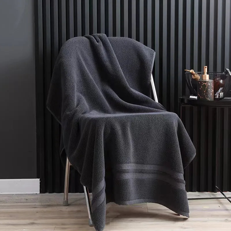 serviettes bain coton gris blanc bleu modernes élégantes absorption durable machine toilette simple