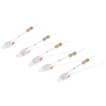 néon glow lampe led ampoule verte résistances marron rouge or électronique composants transparents filés