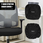 housse chaise noire tissu géométrique moderne polyester accueil 46 53cm