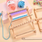 tissage main kit artisanal clips aiguille laine couleurs multiformes boises primitives