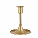 bougeoir moderne doré lisse base plate intérieur maison
