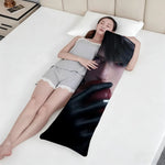 coussin moderne blanc personnage masculin serviette chaîne non toxique respectueux environnement 51x137CM