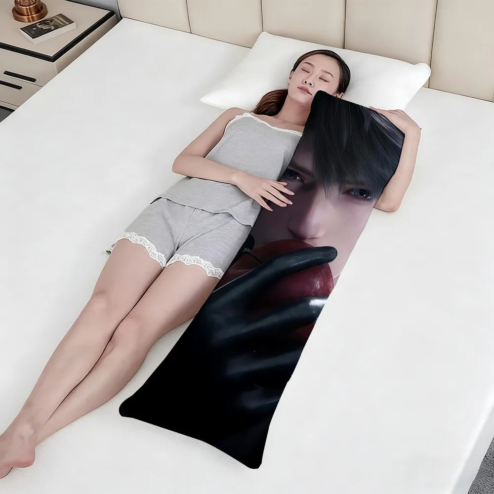 coussin moderne blanc personnage masculin serviette chaîne non toxique respectueux environnement 51x137CM