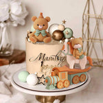 figurines décoratives gâteau ours train cheval ballons clips événements anniversaires fêtes enfants vintage