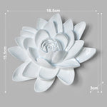 décoration murale moderne or blanc fleurs stylisées poissons élégante résine chicintérieur