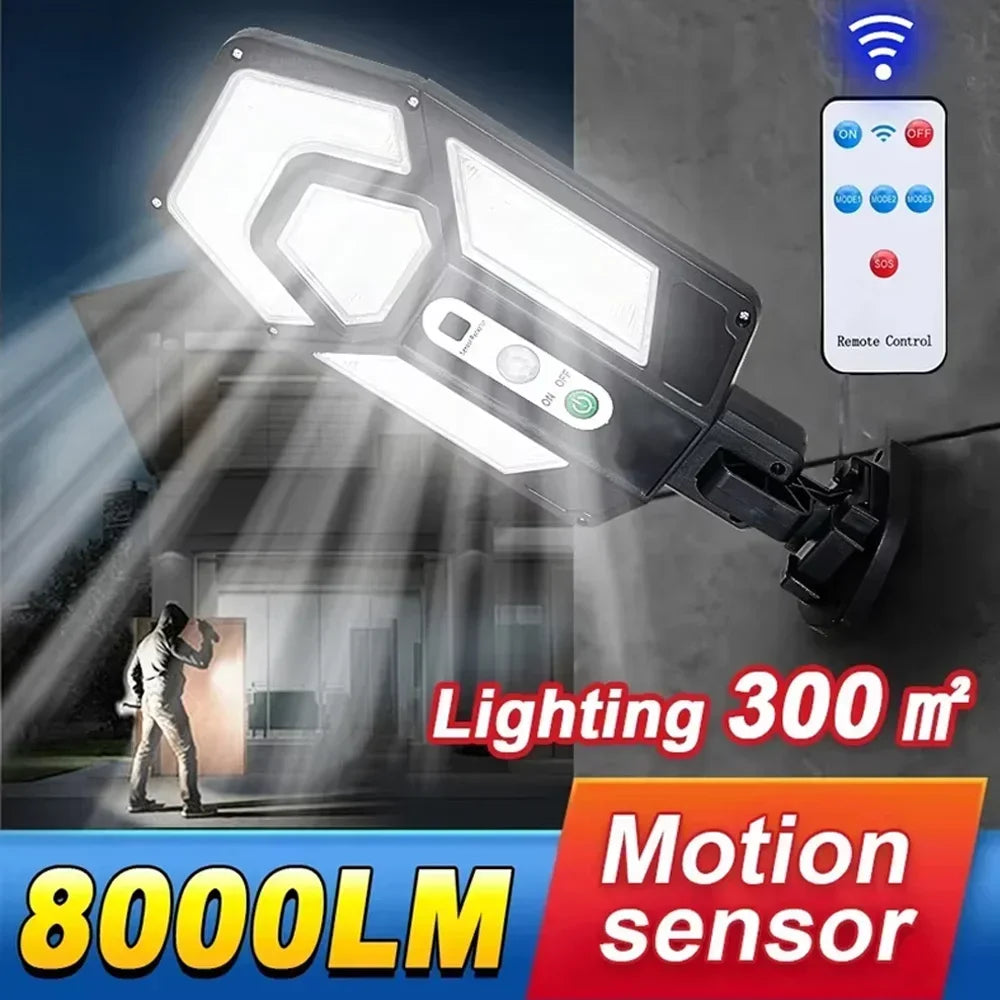 lampe solaire moderne noire télécommande ip65 étanche ledextérieur hexagonale