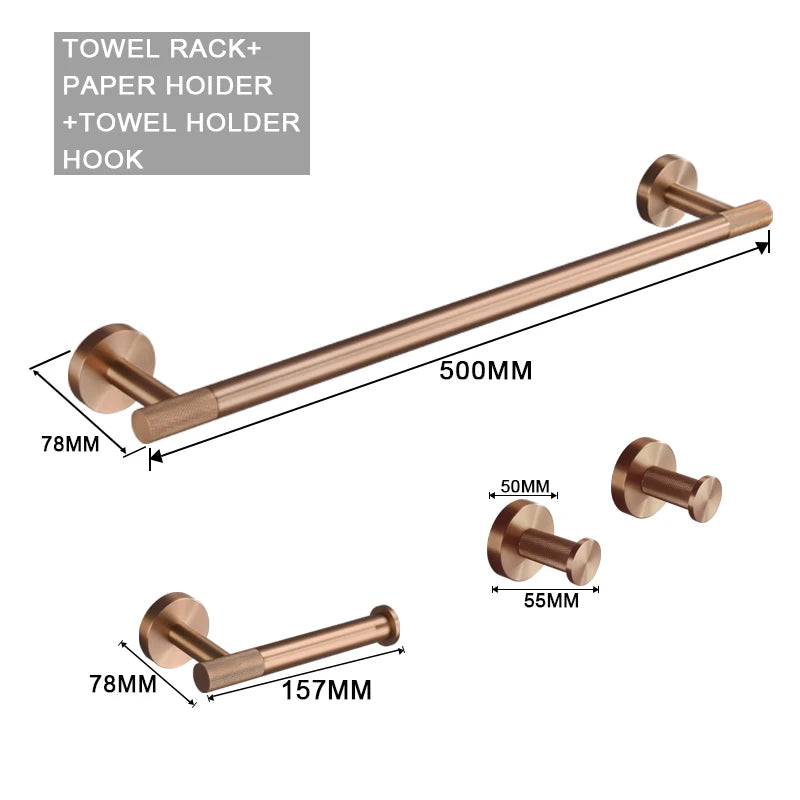 ensemble accessoires salle bain luxe or rose mat distributeur savon porte serviette porte papier
