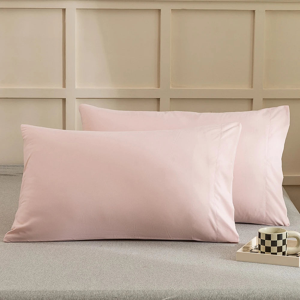 protège oreiller gris uni moderne qualité polyester lit maison simple 20x30inch