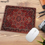 tapis souris persan motif traditionnel rouge noir bleu classique gaming desk mat souris clavier