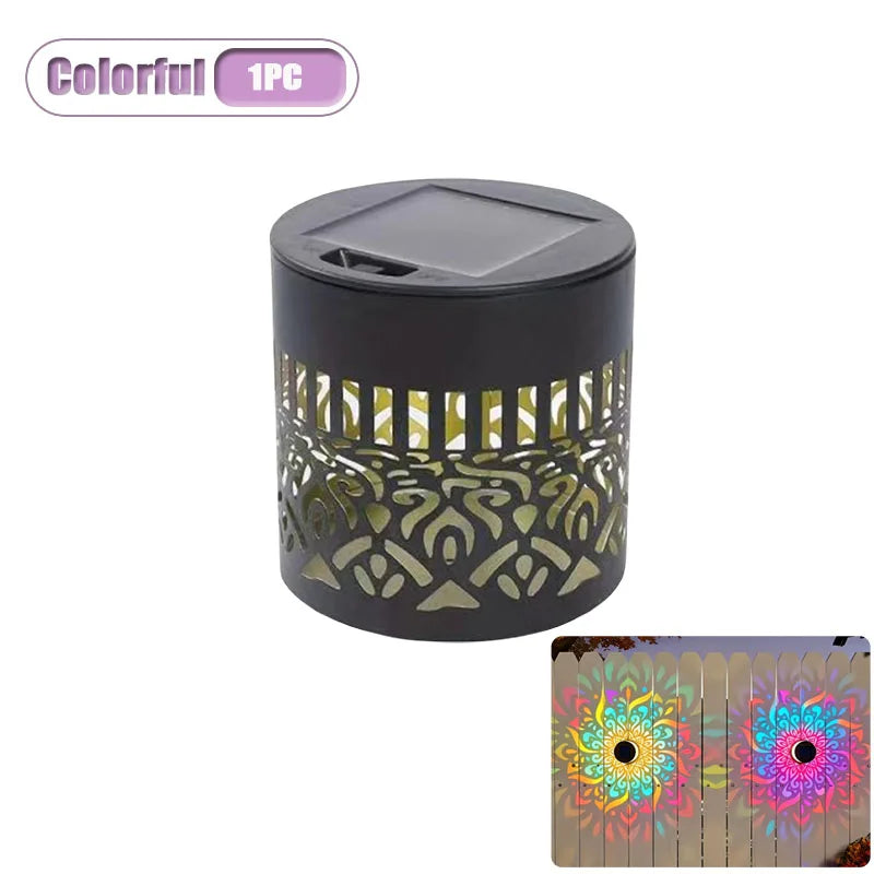 projecteur solaire mural extérieur étanche noir motif ajouré moderne adhésif 3m led