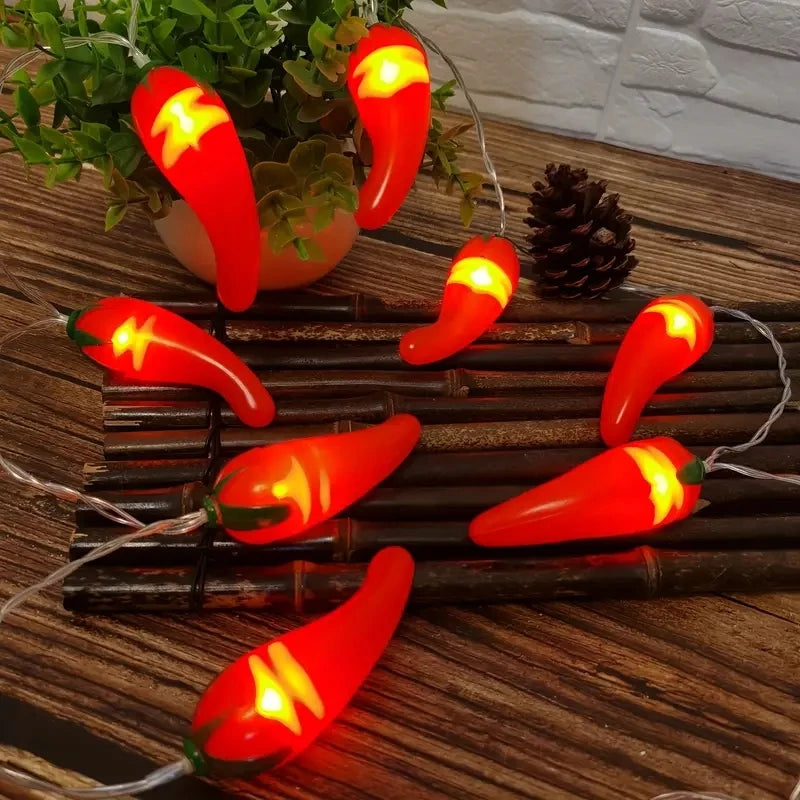guirlande lumineuse poivron rouge anniversaire noël mariage valentinextérieur moderne festive led warm