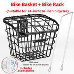 panier vélo noir grille métallique moderne vis fixations sac étanche