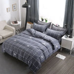 housse couette ensemble literie coton polyester motif fleurs ours moderne 150x200cm blanc