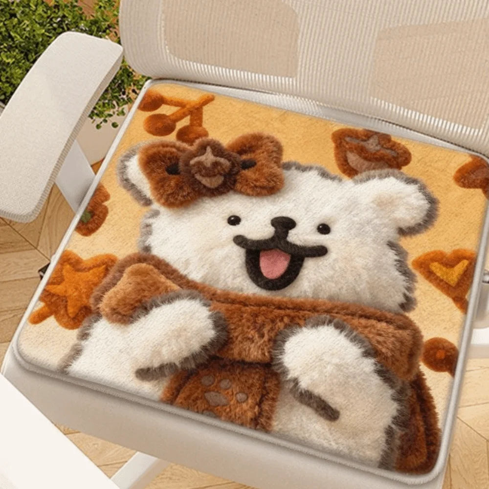 coussin chaise cartoon dessins animés chats cartes jouer 40x40cm solide doux adultes