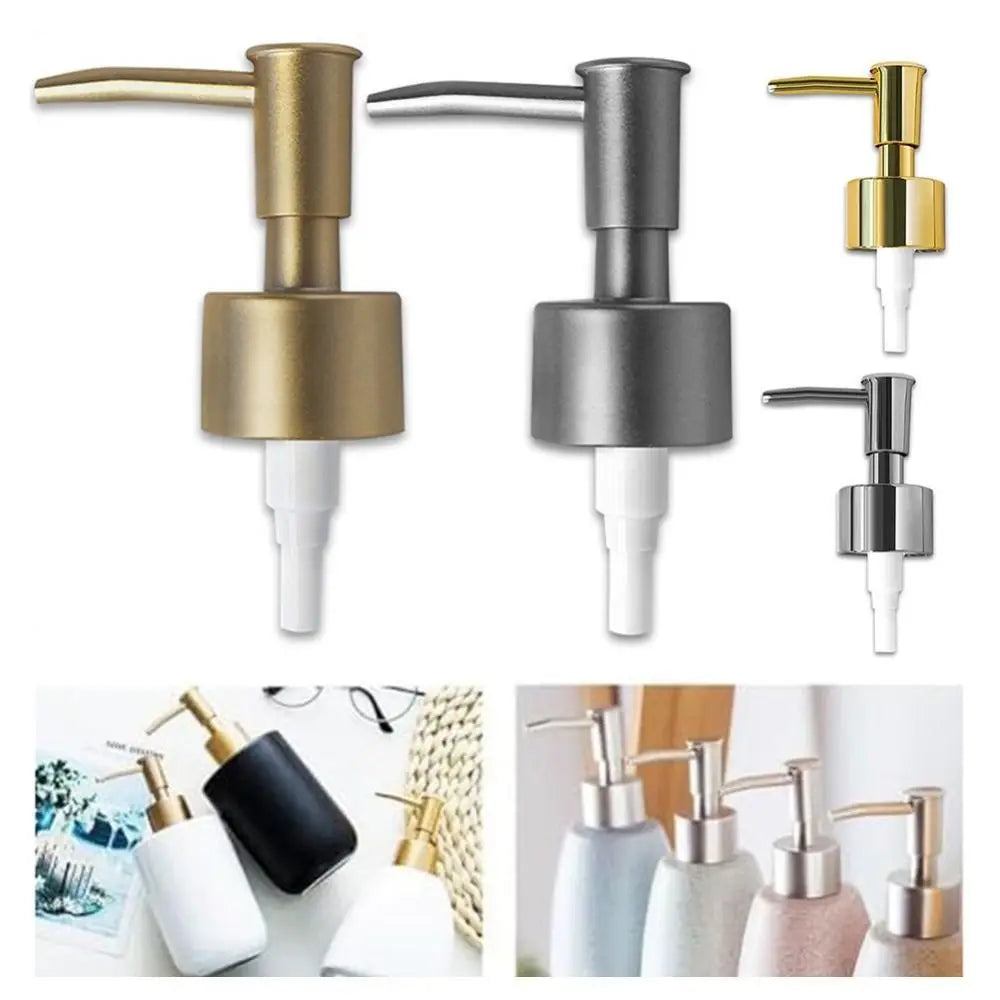 distributeur savon liquide or argent moderne matériau plastique fixations invisibles tuyau grille