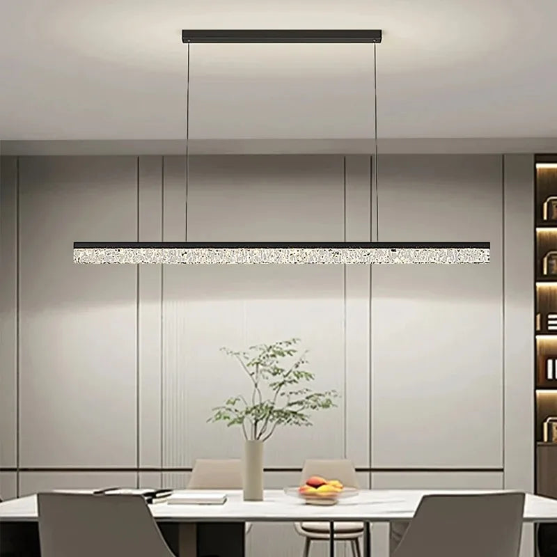 plafonnier led moderne noir doré blanc cristaux élégant boule lumineuse