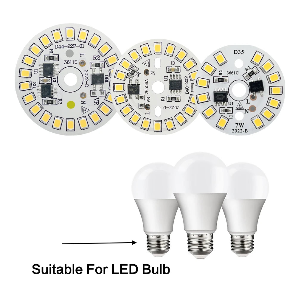 plaque led circulaire diodes smd 2835 3w 5w 7w 9w 12w blanc moderne technologie