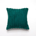 coussin décoratif moderne double face peluche rouge orange vert blanc rose