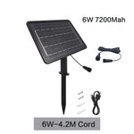 panneau solaire noir moderne télécommande câble 1.2m 3m batterie 7200mAh