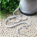 corde acier inoxydable blanc texture tissée opacité simple métalliques volants fenêtres decoration couture