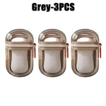 porte savon transparent moderne boîte couvercle plateau drainage gris rouge pratique salle bain