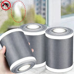 filet anti moustiques adhésif gris maille fine pratique fenêtrerollable black pack