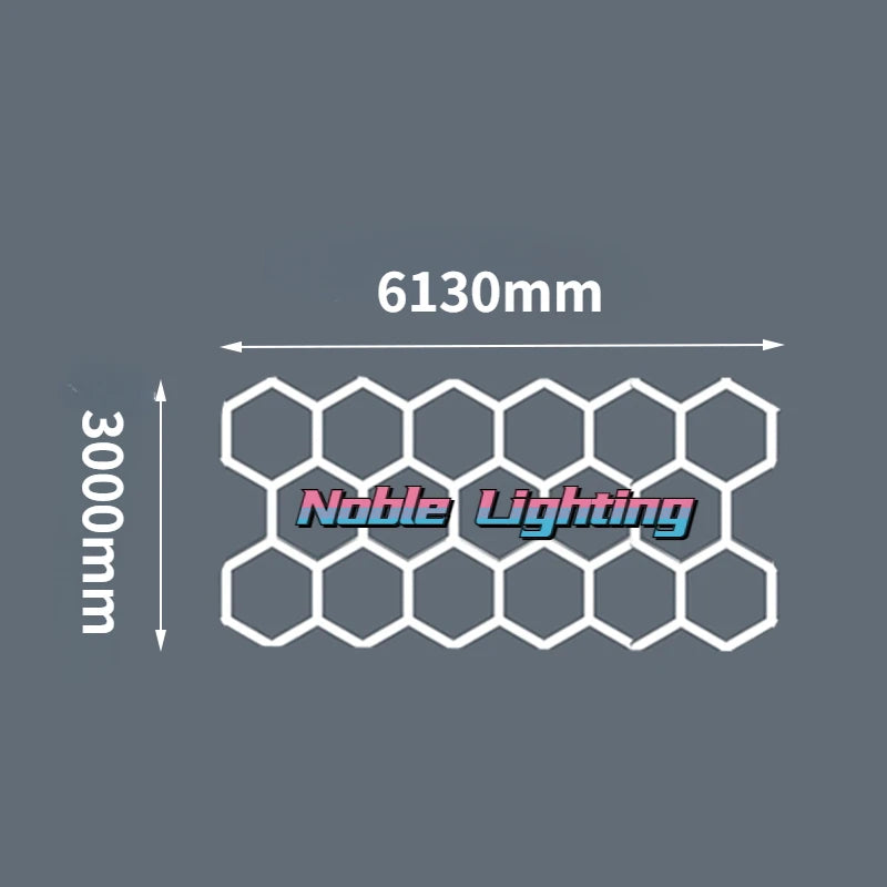 plafonnier led hexagonal moderne structure géométrique blanc lumineux 2000 lumens
