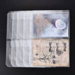 album scrapbooking pochettes transparentes anneaux métalliques rangement diy estampage modernes cartes imprimées plastique lisse