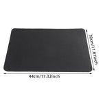 tapis protection cuisine noir résistant chaleur adhésif 44x30cm moderne antidérapant