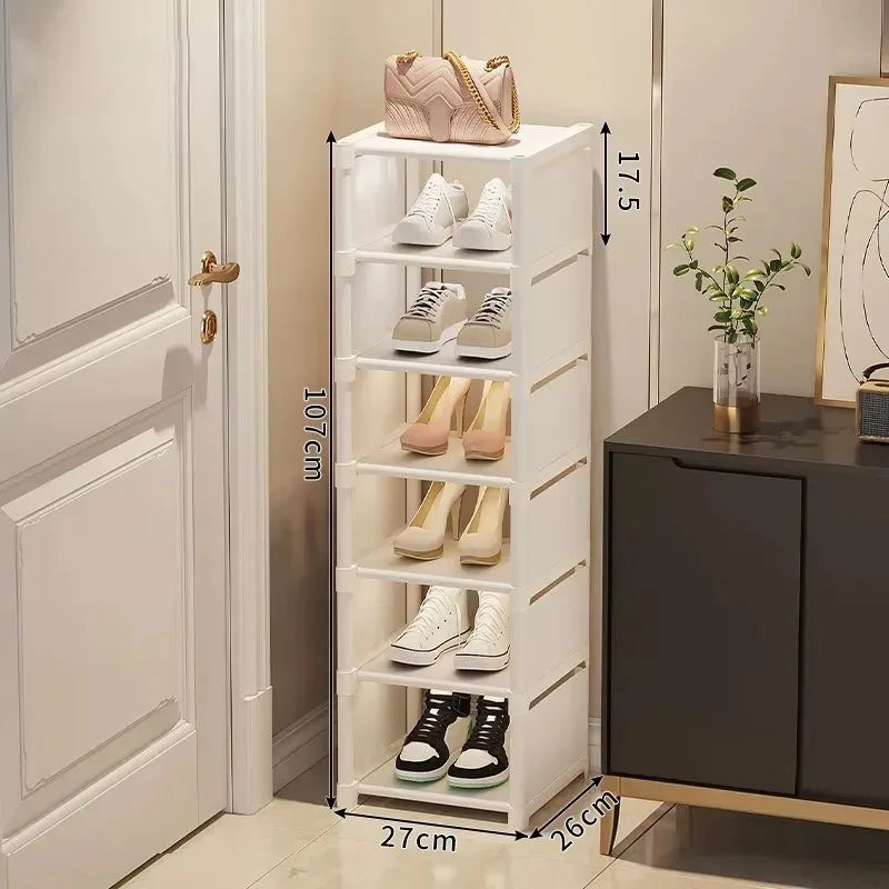 étagère chaussures moderne noir blanc matériau métal pp ps