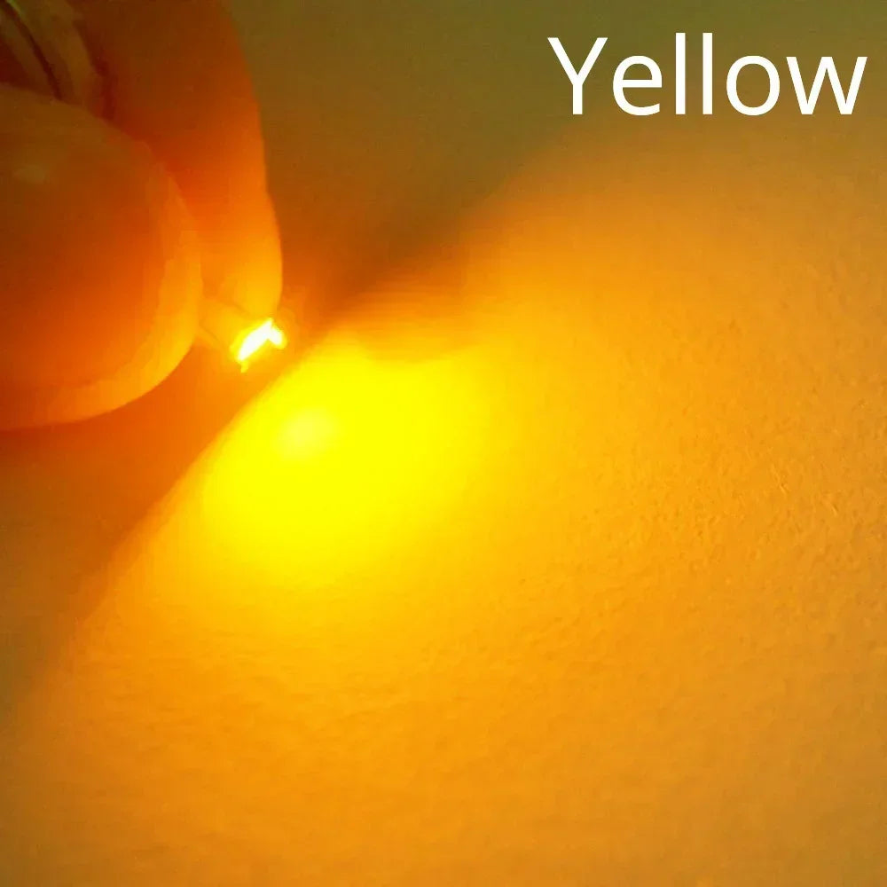 diodes led smd bleu vert rouge blanc chaud jaune rectangulaires 6000k 50000h 100pcs