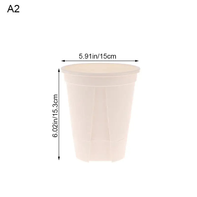 pots fleurs noirs blancs modernes couvercles perforés tailles diverses hydroponie jardinage