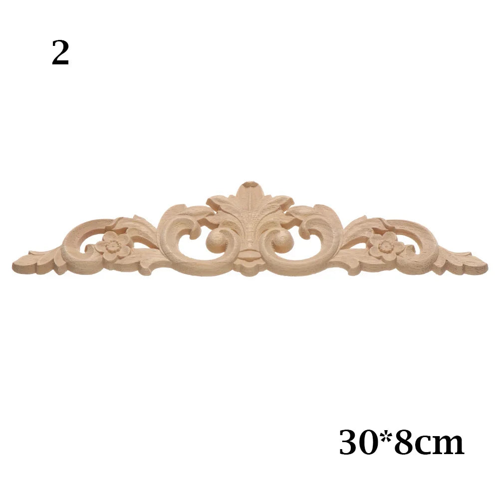 appliques decoratives bois floral sculptees baroques naturelles decoration murale farmhouse classic