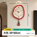 horloges murales modernes vert marron circulaire chiffres blancs pointeurs couleurs opaques fixations