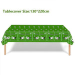 nappes table football motifs ballons trophées buts vert blanc noire anniversaire fête enfantsDecorationNoelSaintValentinRetraiteFamille
