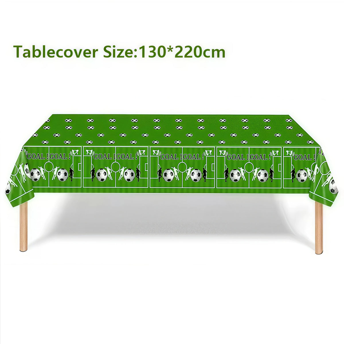 nappes table football motifs ballons trophées buts vert blanc noire anniversaire fête enfantsDecorationNoelSaintValentinRetraiteFamille