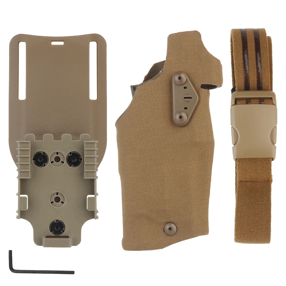 holster glock 17 19 lampe torch multicam camouflage noir mat vert ranger