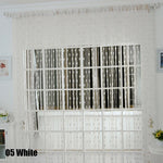 rideau decoratif fil cœurs semi transparent moderne salon