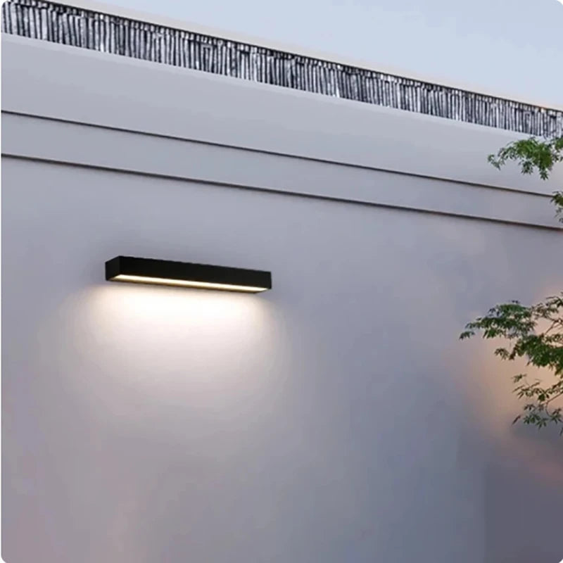 éclairage led moderne applique murale noire ip65 étanche 20w 24v 240vextérieur porte balcon jardin