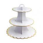 support gâteaux trois étages rayures horizontales jaune rose vert moderne anniversaire mariage événement festive
