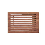 radiateur mural bois naturel moderne rayures horizontales salon appartement chic