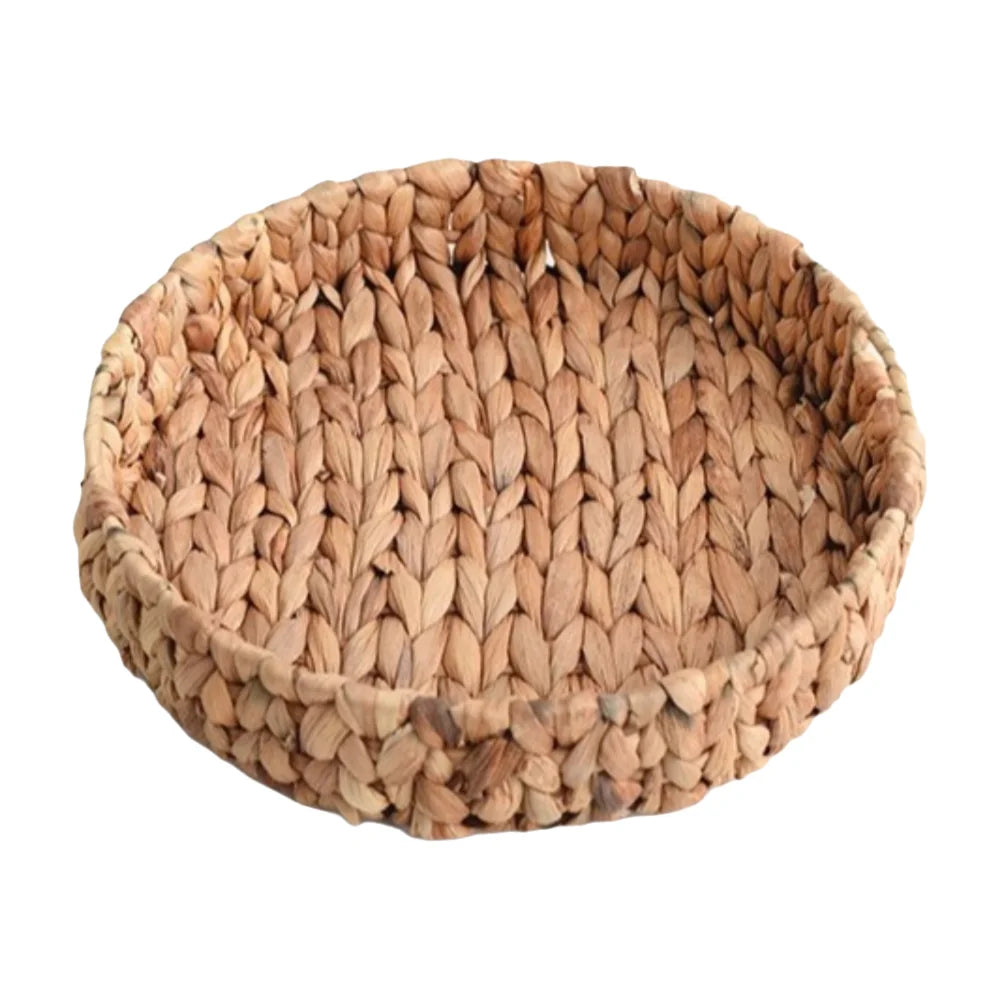 corbeille tissage feuilles naturel rustique panier rangement bois fruitier reutilisable diverse taille